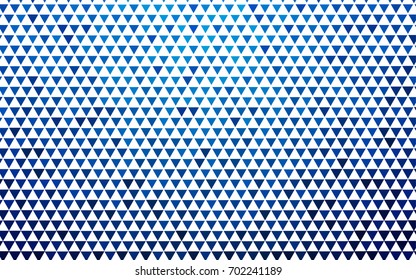 Dark BLUE vector abstract colorful background, which consist of triangles. Pattern with colored triangles on white background.