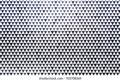 Dark BLUE vector abstract colorful background, which consist of triangles. Pattern with colored triangles on white background.
