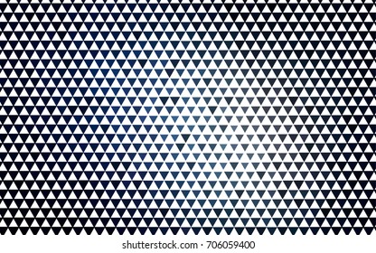 Dark BLUE vector abstract colorful background, which consist of triangles. Pattern with colored triangles on white background.