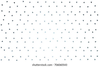 DARK BLUE vector abstract colorful background, which consist of triangles. Pattern with colored triangles on white background.