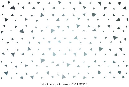 DARK BLUE vector abstract colorful background, which consist of triangles. Pattern with colored triangles on white background.