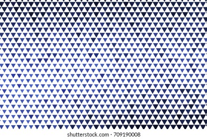 Dark BLUE vector abstract colorful background, which consist of triangles. Pattern with colored triangles on white background.