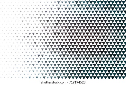 Dark BLUE vector abstract colorful background, which consist of triangles. Pattern with colored triangles on white background.