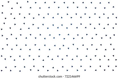 DARK BLUE vector abstract colorful background, which consist of triangles. Pattern with colored triangles on white background.