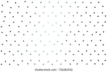 DARK BLUE vector abstract colorful background, which consist of triangles. Pattern with colored triangles on white background.