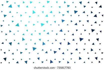 DARK BLUE vector abstract colorful background, which consist of triangles. Pattern with colored triangles on white background.