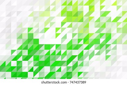Dark BLUE vector abstract colorful background, which consist of triangles. Pattern with colored triangles on white background.