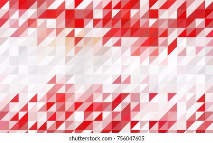 Dark BLUE vector abstract colorful background, which consist of triangles. Pattern with colored triangles on white background.