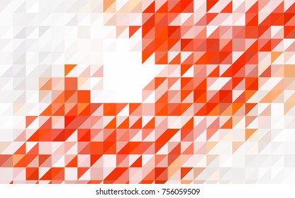 Dark BLUE vector abstract colorful background, which consist of triangles. Pattern with colored triangles on white background.