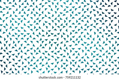 Dark BLUE vector abstract colorful background, which consist of triangles. Pattern with colored triangles on white background.