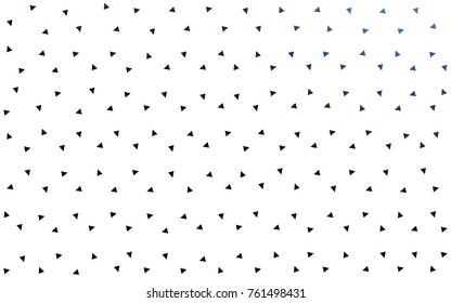 DARK BLUE vector abstract colorful background, which consist of triangles. Pattern with colored triangles on white background.