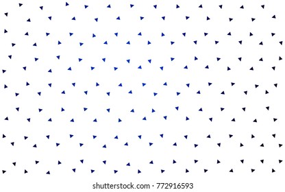 DARK BLUE vector abstract colorful background, which consist of triangles. Pattern with colored triangles on white background.