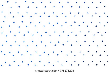 DARK BLUE vector abstract colorful background, which consist of triangles. Pattern with colored triangles on white background.