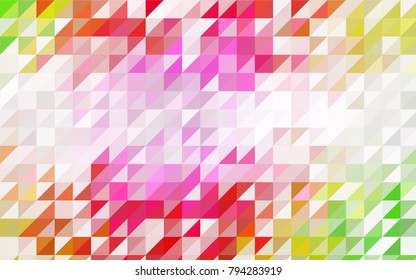 Dark BLUE vector abstract colorful background, which consist of triangles. Pattern with colored triangles on white background.