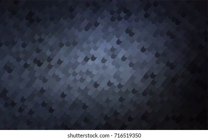 Dark BLUE vector abstract curved template. Curved geometric sample with gradient.  The completely new template can be used for your brand book.