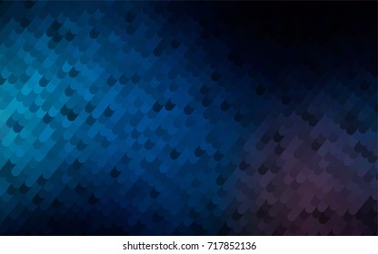 Dark BLUE vector abstract curved pattern. A sample with curved shapes. A completely new template for your business design.