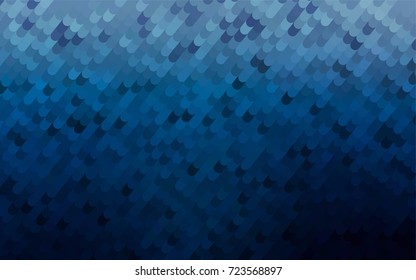 Dark BLUE vector abstract curved pattern. Curved geometric sample with gradient.  The template can be used as a background for cell phones.