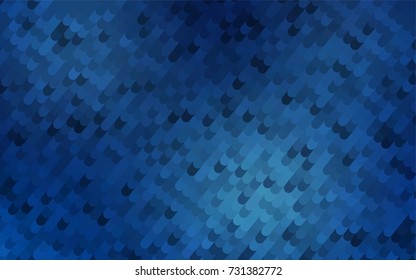 Dark BLUE vector abstract curved template. A sample with curved shapes. The template can be used as a background for cell phones.