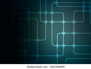 Dark BLUE vector abstract doodle texture. Brand-new colored illustration in blurry style with doodles. The pattern can be used for wallpapers and coloring books.