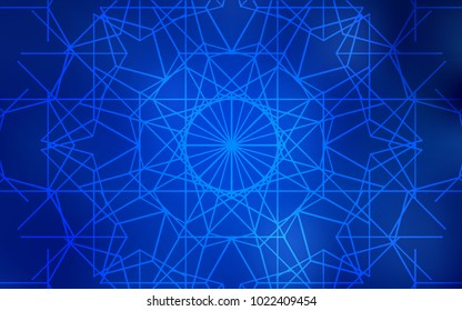 Dark BLUE vector abstract doodle background. Sketchy doodles drawn by child on blurred background. The completely new template can be used for your brand book.