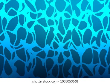 Dark BLUE vector abstract doodle texture. Doodles on blurred abstract background with gradient. Hand painted design for web, leaflet, textile.