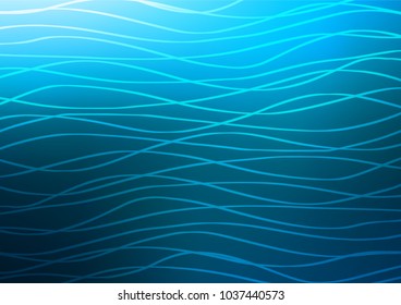 Dark BLUE vector abstract doodle pattern. A vague abstract illustration with doodles in Indian style. The pattern can be used for wallpapers and coloring books.