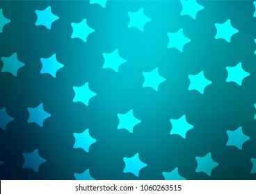 Dark BLUE vector abstract doodle template. Modern geometrical abstract illustration with doodles. Brand-new design for your business.