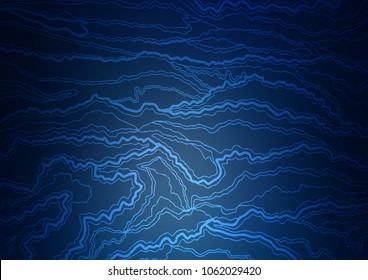 Dark BLUE vector abstract doodle background. Glitter abstract illustration with doodles and Zen tangles. A new texture for your design.