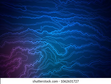 Dark BLUE vector abstract doodle template. Sketchy hand drawn doodles on blurred background. The textured pattern can be used for website.