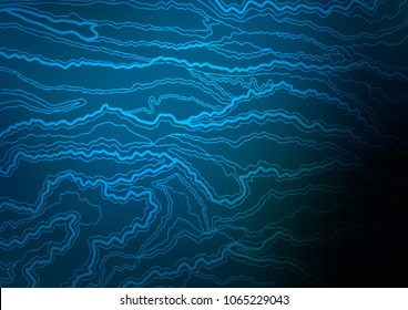 Dark BLUE vector abstract doodle background. Brand-new colored illustration in blurry style with doodles. The doodle design can be used for your web site.