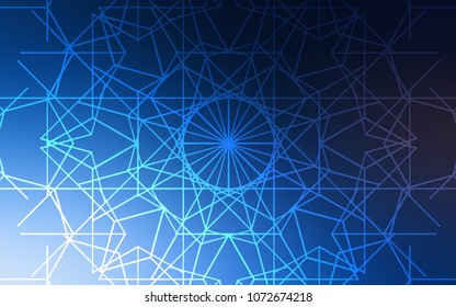 Dark BLUE vector abstract doodle wallpaper. Glitter abstract illustration with doodles and lines drawn by child. The elegant pattern can be used as a part of a brand book.