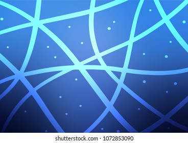 Dark BLUE vector abstract doodle template. A completely new color illustration in doodle style. The best blurred design for your business.