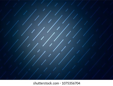 Dark BLUE vector abstract doodle template. Glitter abstract illustration with doodles and Zen tangles. Brand-new style for your business design.