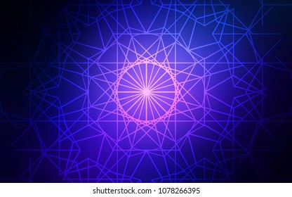 Dark BLUE vector abstract doodle template. Creative illustration in blurred style with doodles made by child. Brand-new style for your business design.