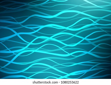 Dark BLUE vector abstract doodle pattern. Colorful illustration in abstract style with doodles and Zen tangles. A completely new design for your business.