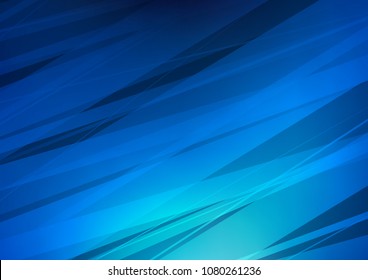 Dark BLUE vector abstract doodle template. Creative illustration in blurred style with doodles and Zen tangles. Hand painted design for web, wrapping, wallpaper.