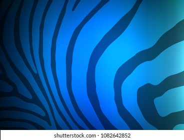 Dark BLUE vector abstract doodle texture. Colorful abstract illustration with lines in Asian style. The template can be used as a background for cell phones.