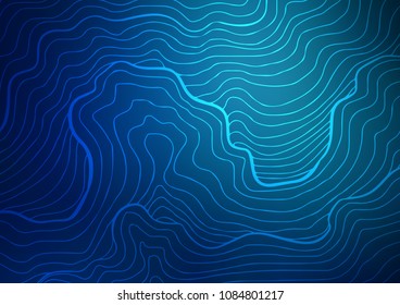 Dark BLUE vector abstract doodle texture. Ethnic elegant natural pattern with gradient. The pattern can be used for heads of websites and designs.