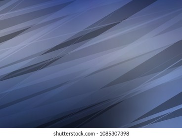 Dark BLUE vector abstract doodle texture. Ethnic elegant natural pattern with gradient. A new texture for your design.