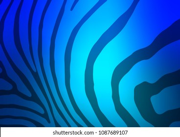 Dark BLUE vector abstract doodle pattern. A completely new color illustration in doodle style. Hand painted design for web, leaflet, textile.