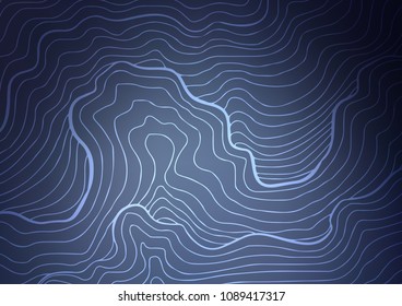 Dark BLUE vector abstract doodle pattern. A completely new color illustration in doodle style. The pattern can be used for coloring books and pages for kids.