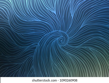 Dark BLUE vector abstract doodle texture. Brand-new colored illustration in blurry style with doodles. The best blurred design for your business.