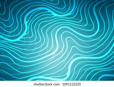 Dark BLUE vector abstract doodle pattern. Modern geometrical abstract illustration with doodles. The doodle design can be used for your web site.
