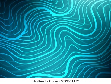 Dark BLUE vector abstract doodle texture. Doodles on blurred abstract background with gradient. A completely new template for your business design.