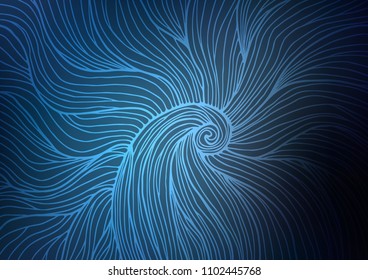 Dark BLUE vector abstract doodle texture. Sketchy hand drawn doodles on blurred background. A completely new design for your business.