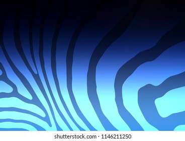Dark BLUE vector abstract doodle template. Glitter abstract illustration with doodles and Zen tangles. Hand painted design for web, leaflet, textile.