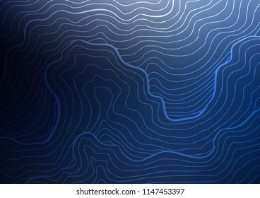 Dark BLUE vector abstract doodle background. Creative illustration in blurred style with doodles and Zen tangles. A new texture for your design.