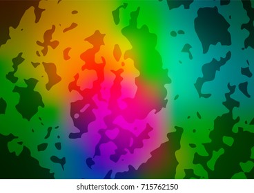 Dark BLUE vector abstract doodle template. Colorful abstract illustration with lines drawn by child in Asian style. The template can be used as a background for cell phones.