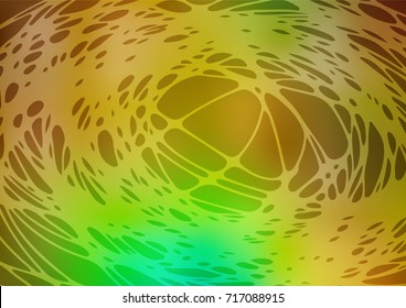 Dark BLUE vector abstract doodle pattern. Blurred decorative design in Indian style with lines drown by child. The best blurred design for your business.