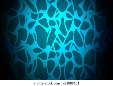 Dark BLUE vector abstract doodle background. Blurred decorative design in Indian style with Zen tangles. The textured pattern can be used for website.